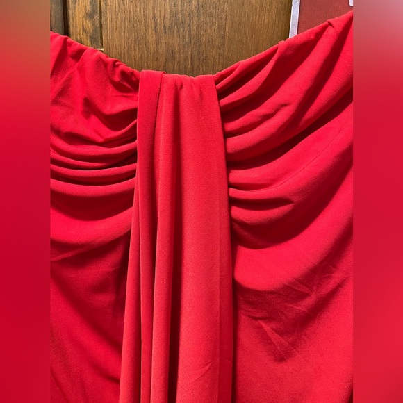 NWOT Beautiful Lane Bryant 18/20 never worn strapless red dress - Picture 4 of 4